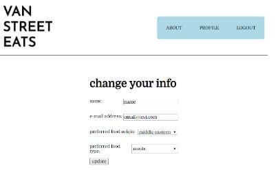 change information page